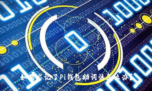 如果忘记了Pi钱包助词该怎么办？